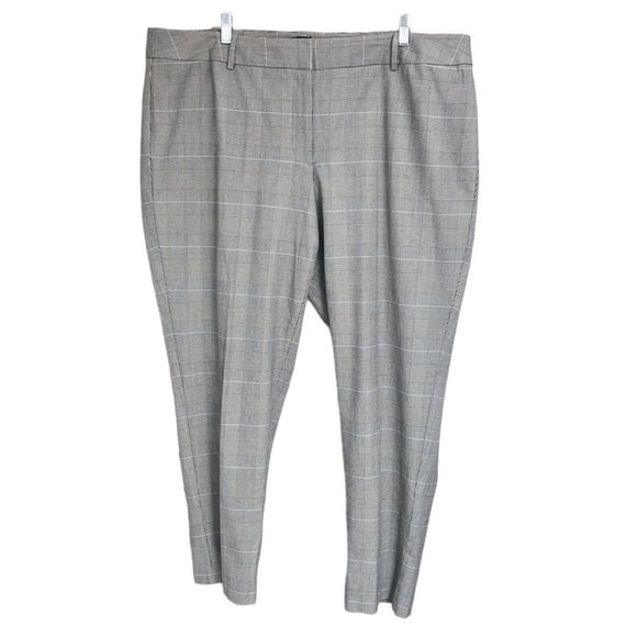 Talbots Windowpane Print Trousers - Picture 2 of 6
